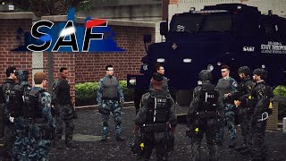 SAF  SWAT Raid amp Cokeheads  GTA V RP [upl. by Esaertal474]