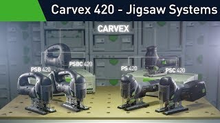 The new Festool Carvex 420 Jigsaw  the best jigsaw technology available [upl. by Boswall659]