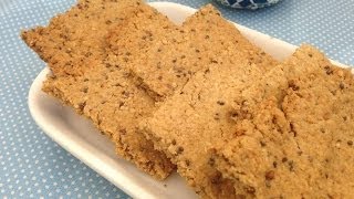 Galletas crujientes y saladas de avena con aceite de oliva y semillas [upl. by Yelsehc]