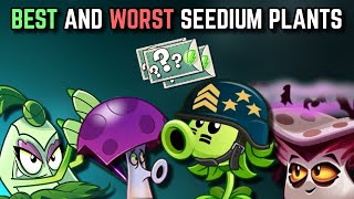 Top 5 BEST and WORST SEEDIUM PLANTS  Plants vs Zombies 2 [upl. by Janeta]