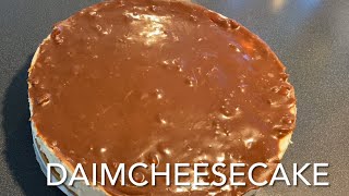 No need to bake  super delicious daim cheesecake  daim cheescake  cheesecake [upl. by Yednarb44]