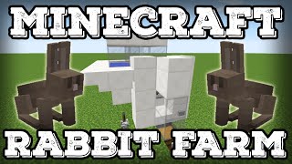 Minecraft Tutorial  Rabbit Farm  Cooked Rabbit  Rabbits FootMinecraft 18 [upl. by Edla]