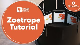 How to Make a Zoetrope  Tinker Crate Project Instructions  KiwiCo [upl. by Ecille633]