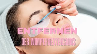 Entfernen der Wimpernextensions I WIMPERNVERLÄNGERUNG [upl. by Stier]