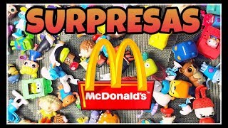 BRINQUEDOS MC DONALDS BURGER KING HABIBS PETER TOYS [upl. by Nauqes]