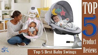 Top 5 Best Baby Swings You Can Buy In 2022  Top 5 Baby Swings [upl. by Jenn]