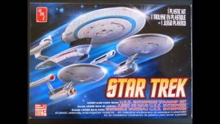 AMT Round 2 Star Trek Starship Set Model Kit Review [upl. by Ahseinad]