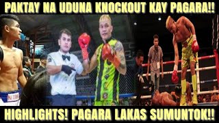 Prince Albert Pagara VS Mj Young Gun Uduna Highlights Grabe si Pagara Lakas Sumuntok [upl. by Dicky]