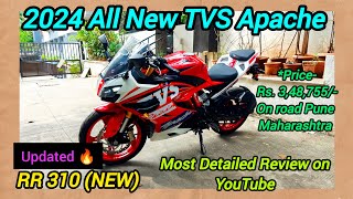 2024 All New TVS  Apache RR 310 New Model 🔥  Detailed Review 😊 [upl. by Deidre]