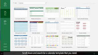 How to create a Calendar in MS Excel [upl. by Reeher670]