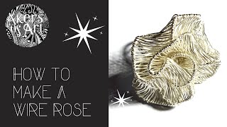 Simple Wire Wrapped Rose  Complete Guide [upl. by Bonnice]