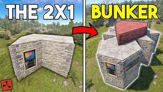 RUST  The Perfect 2x1 Bunker Expansion  SoloDuo 2024 [upl. by Yarahs]