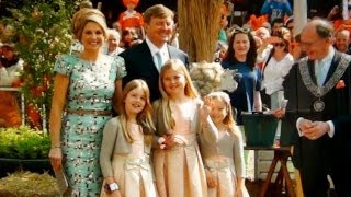 Prinsesjes bij Koningsdag 2014 in Amstelveen [upl. by Atsocal]