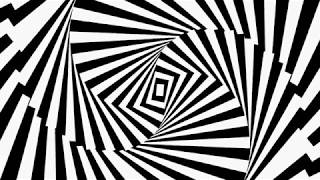 Black and White Op Art Visual Background Video [upl. by Hodges]