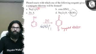 Phenol reacts with which one of the following reagents gives a conj [upl. by Rosina]