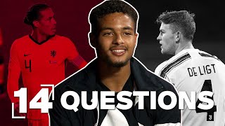 Virgil van Dijk or Matthijs de Ligt  14 QUESTIONS with Devyne Rensch [upl. by Nnaj]