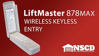 How to Program and Install the LiftMaster 878MAX wireless keyless Entry [upl. by Center479]