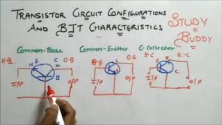 Transistor Circuit Configurations and Input  Output Characteristics [upl. by Conners]