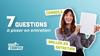 Entretien dembauche  les QUESTIONS à poser absolument  Agrocampus  Agromousquetaires [upl. by Ydal]