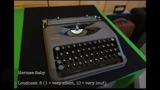 19 different typewriters  sound comparison [upl. by Etnoved139]