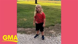 Cranky kid goes viral for telling it like it is l GMA [upl. by Sukram986]