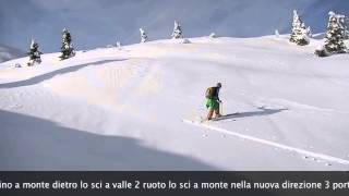 tecniche di scialpinismo linversione in salita [upl. by Huberman]