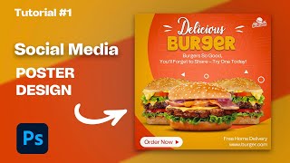 Design Fast Food Poster in Photoshop 2024  Photoshop Tutorial in Hindi [upl. by Tram84]