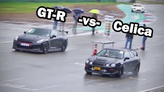 Toyota Celica GTFour vs Nissan R35 GTR vs Lexus GS450h [upl. by Anahcar95]