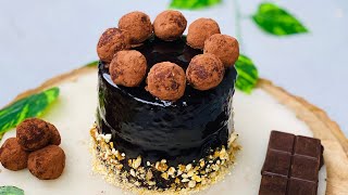 Chocolate Truffle Praline Cake  Eggless Chocolate Cake  Truffle Cake  Flavourful Food [upl. by Eirrol580]