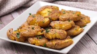 Patate schiacciate al forno croccanti e veloci da preparare [upl. by Papke132]