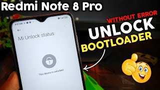 Unlock Bootloader  Redmi Note 8 Pro⚡⚡ [upl. by Garibull40]