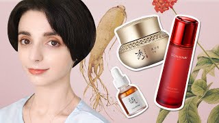 Korean Skin Care Products for Anti Aging The Secrets of Korean Ginseng  안티에이징 스킨케어 루틴 [upl. by Hooker]