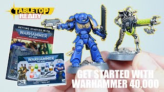 How To Get Started with Warhammer 40000 and Paint Your First Miniatures Necrons and Space Marines [upl. by Ergener]