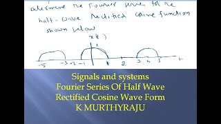 Fourier Series Of Half Wave Rectified Cosine function2 [upl. by Pentheas122]