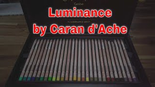 CARAN DACHE  LUMINANCE 6901  WOODEN BOX SET OF 76 [upl. by Akeylah]