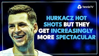 Hubert Hurkacz Hot Shots But They Get Increasingly More Spectacular 🤩 [upl. by Sinnelg]