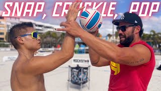 Where To Hit A Volleyball  Hand Contact 101 [upl. by Aehtla]