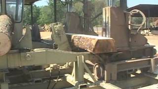 Hurdle Machine Works Cross Tie Sawmill part 2  Roses Sawmill  Mill1 [upl. by Icyaj903]