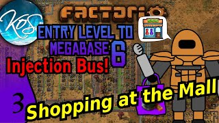 Factorio  Entry Level to Megabase 6 Injection Bus 3  SCIENCE amp THE MALL  Guide Tutorial [upl. by Ykroc797]