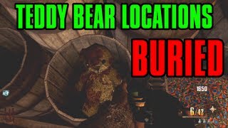 Black Ops 2 BURIED Teddy Bear Locations [upl. by Atilemrac]