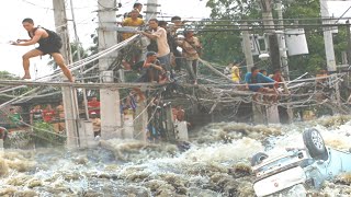 Typhoon Carina is Drowning the Philippines Flood in Quezon city Manila Typhoon Gaemi [upl. by Alis374]