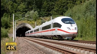 Feel the 300kmh  Germany ICE High speed trains  Frankfurt  Köln 4K [upl. by Helse]