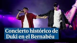 Concierto histórico de Duki en el Bernabéu el primero de un músico argentino en el estadio [upl. by Bello]