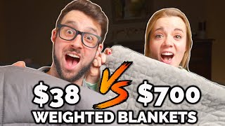 Cheapest vs Most EXPENSIVE Weighted Blankets  5 Weighted Blankets Reviewed [upl. by Htirehc]