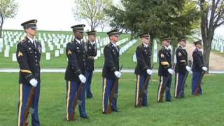 Minnesota Funeral Honors Team Practicing Firing Party Sequence [upl. by Ahsahtan]