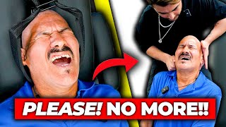 SONS FORCE DAD TO SEE A CHIROPRACTOR 😱🤬  Neck amp Back Pain Relief  Dr Tubio [upl. by Gilliam210]