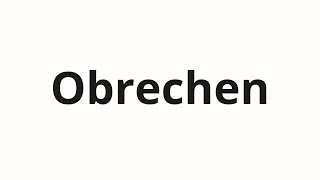 How to pronounce Obrechen  Обречен Doomed in Russian [upl. by Alathia]