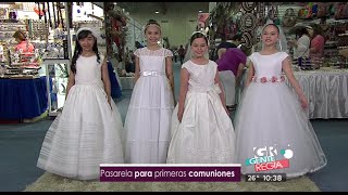 Gente Regia  quotVestidos para primeras comunionesquot [upl. by Ahcsim]