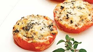 Fresh Tomato Recipe Baked Parmesan Tomatoes [upl. by Killy41]