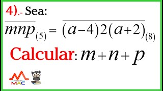 NUMERACIÓN  EJERCICIO 4  ARITMÉTICA [upl. by Airdnas]